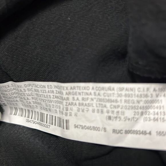 ZARA BLACK TUNIC TOP SIZE S‎ - Picture 8 of 9